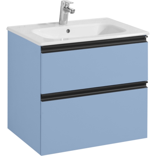 Тумба с раковиной Roca Domi 60, 80 подвесная/напольная, небесный синий матовый