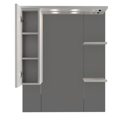 Зеркало-шкаф Mirsant Сандра 80 левый/правый фото 2