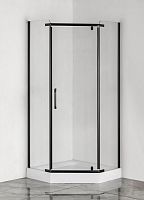 Душевое ограждение Aquarius Eco-816S 90*90, 100*100 стекло прозрачное, профиль черный