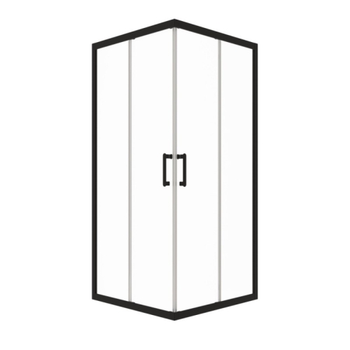 Душевое ограждение Triton Фикс-Блэк 80*80, 90*90, 100*100 стекло прозрачное 6мм