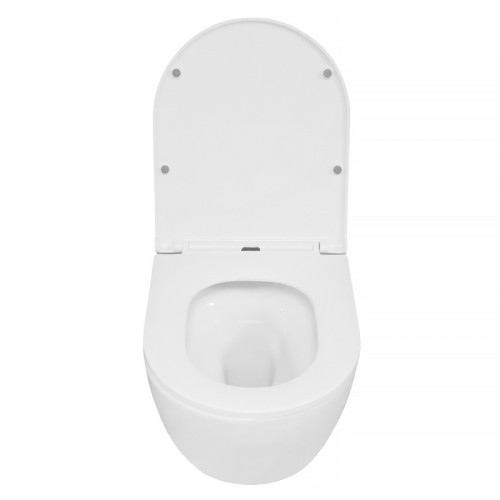 Унитаз подвесной безободковый Azario Blanco AZ-9003WT, смыв Торнадо фото 3