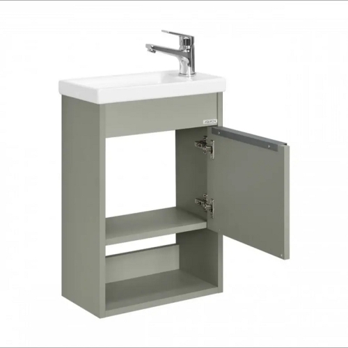 Тумба с раковиной Aquaton Хоуп 40, 60, 80, 100 Хаки фото 4