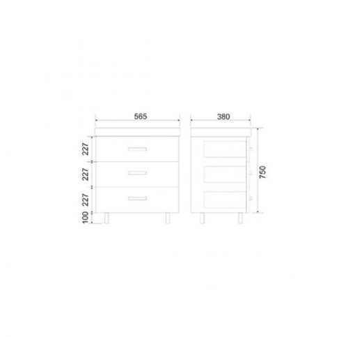 Тумба Мирсант FUJI 60/80/100 с умывальником (Deep-100/80) (Fest-60) напольная фото 5