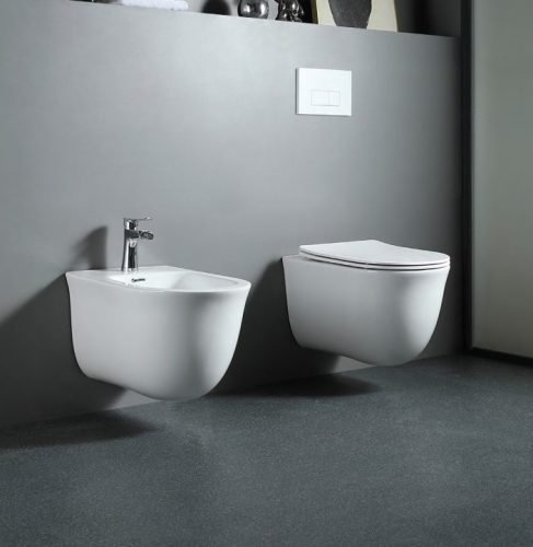 Унитаз подвесной безободковый Aquatek Классик AQ1111-00, сиденье с м/л фото 2