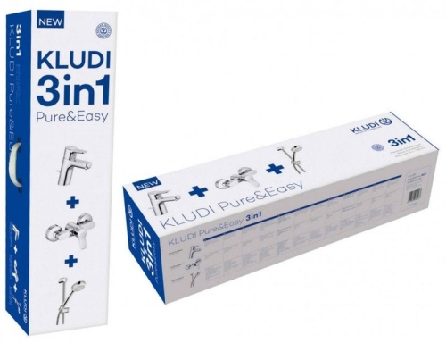 Набор смесителей для душа Kludi PURE&EASY 3in1 фото 2 Набор смесителей для душа Kludi PURE&EASY 3in1 фото 2