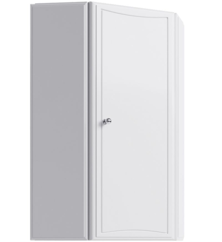 Шкаф навесной угловой Aqwella Барселона 38 белый