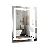 Зеркало с подсветкой, подогревом и часами Azario Рига 60*80