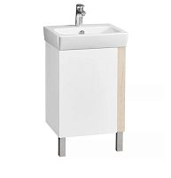 Тумба с раковиной Акватон Кантри 50, 55, 60 Белый глянцевый/Дуб Верона