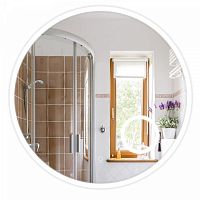 Зеркало с подсветкой Azario AZ-Z-005ALM D600, D800