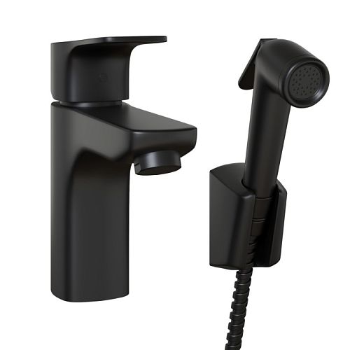 Смеситель с гигиеническим душем для раковины Paini Viva Style P4YO205/574 черный