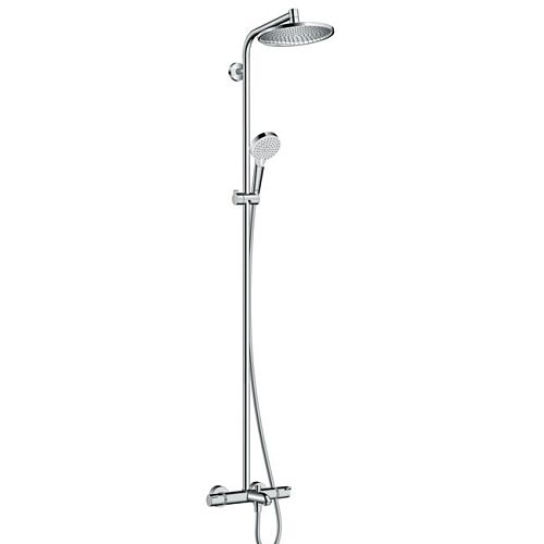 Душевая система с термостатом Hansgrohe CROMETTA S 240 Showerpipe 27320000 хром