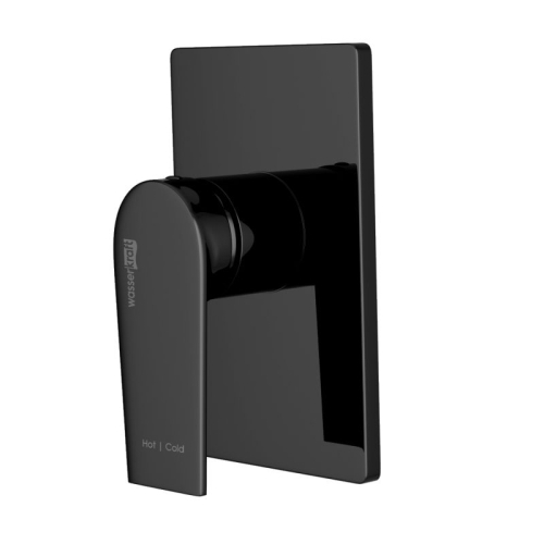 Встроенный смеситель для душа Wasserkraft Glan 6651 черный глянец