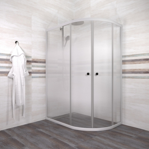 Душевое ограждение Triton Коралл-Лайт 120*80, стекло матовое фото 3