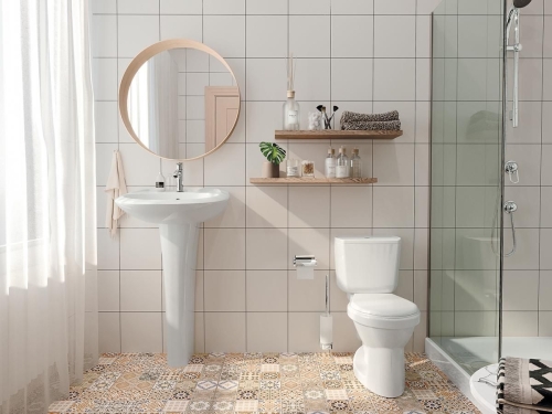 Компакт Santek Бриз с косым выпуском с сидением дюропласт фото 3