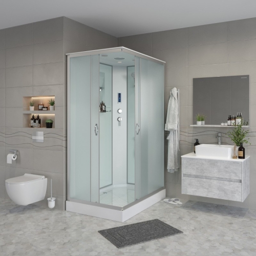 Душевая кабина Niagara Классик NG-43295-14QP 120*90*215 низкий поддон(13см),стекло матовое фото 2