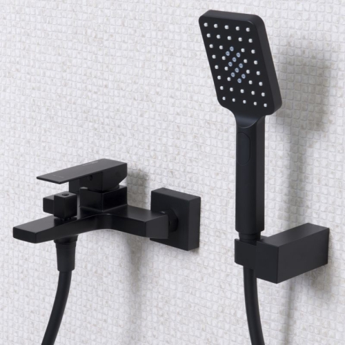 Смеситель для ванны Wasserkraft Abens 2001чёрный Soft-touch фото 2