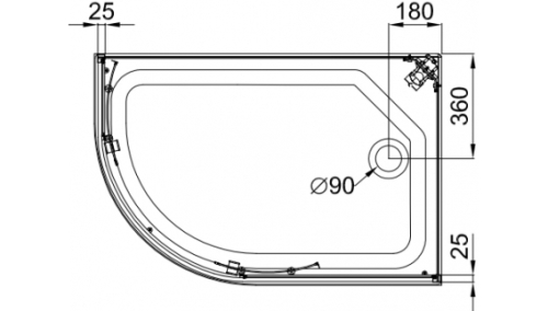 Душевое ограждение Triton Коралл А 120*80 низкий поддон фото 4