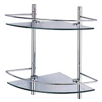 Полка стеклянная двойная Wasserkrsft K-3122