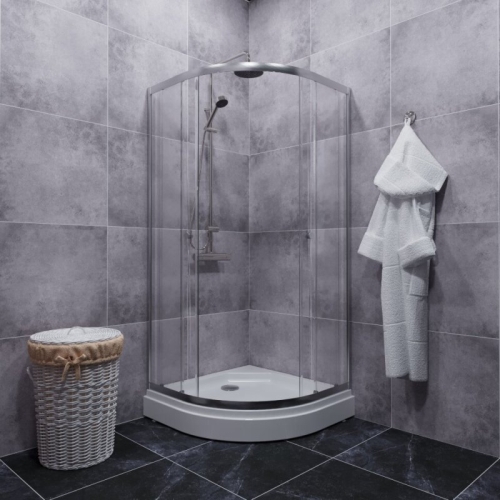 Душевое ограждение Triton Альфа-Хром А 80*80, 90*90, 100*100 низкий поддон, прозрачное стекло фото 6