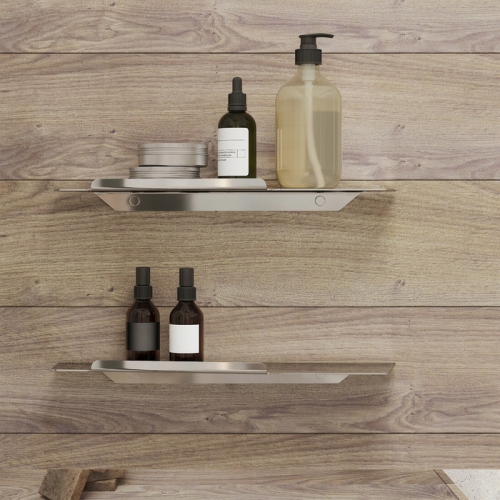 Полка прямая металлическая Iddis Sena хром фото 2