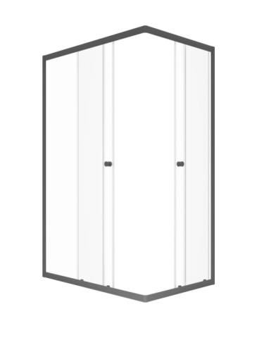 Душевое ограждение Triton Вента-Графит 120*80, 120*90 прозрачное стекло фото 2