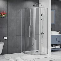 Душевое ограждение Azario Шанхай AZ-S43 80*80, 90*90, 100*100 профиль графит матовый