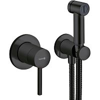 Смеситель с гигиенической лейкой Kludi Bozz 389983976 черный