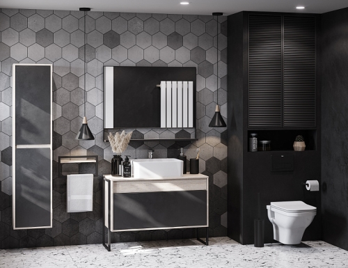 Опора высокая Aquaton Лофт Урбан 33x70 фото 3