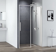 Душевая дверь Cezares URBAN-B-12 100 110 120 130 140 150 прозрачная хром черный