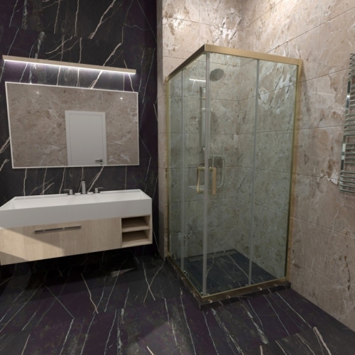 Душевое ограждение Triton Фикс-Голд 80*80, 90*90, 100*100 стекло прозрачное 6мм фото 7