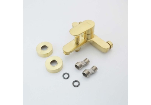 Смеситель для ванны Aquatek Ника AQ1840BG, золото шлифованное фото 2