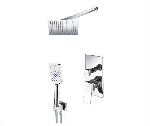 Встроенный смеситель для ванны на 2 положения Wasserkraft A16190 (душевой комплект) хром