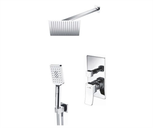 Встроенный смеситель для ванны на 2 положения Wasserkraft A16190 (душевой комплект) хром