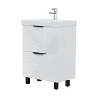 Тумба с раковиной Volna Geometry 60, 70 напольная, белая