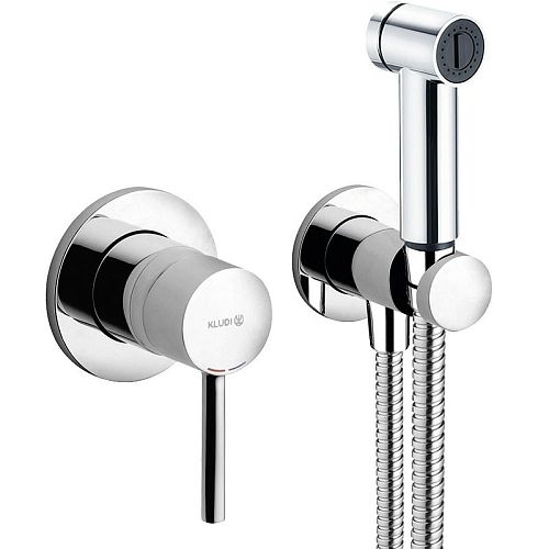 Смеситель с гигиенической лейкой Kludi Bozz 389980576 хром