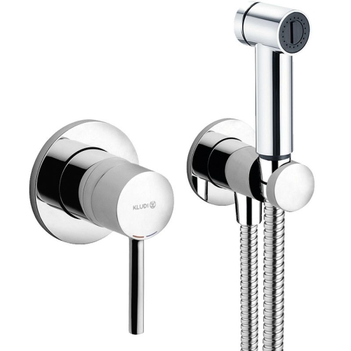 Смеситель с гигиенической лейкой Kludi Bozz 389980576 хром