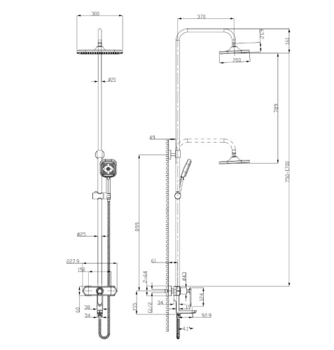 Душевая система Lemark Prizma LM3962C хром фото 3