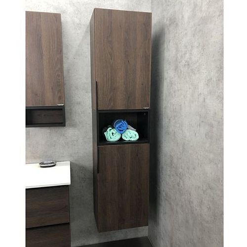 Шкаф-колонна Comforty Франкфурт-40 дуб шоколадно-коричневый