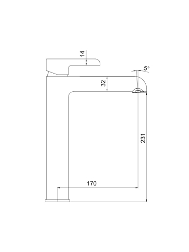 Смеситель высокий для раковины Gappo  G1003-18 белый/хром фото 2