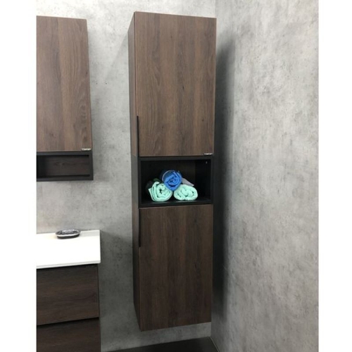 Шкаф-колонна Comforty Франкфурт-40 дуб шоколадно-коричневый