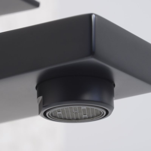 Смеситель высокий для умывальника Wasserkraft Abens 2003H чёрный фото 3