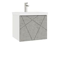Тумба с раковиной Vigo Geometry 50, 60, 70, 80 подвесная, бетон