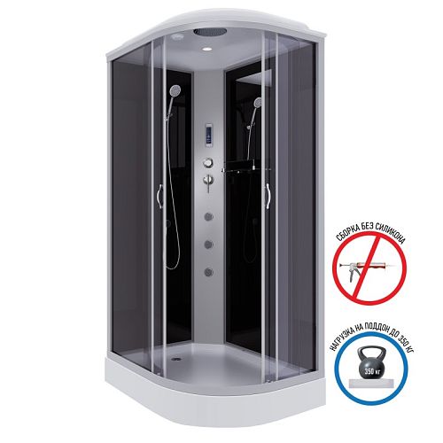 Душевая кабина Niagara Классик NG-3512-14LF 120*80*215 низкий поддон(13см),стекло тонированное