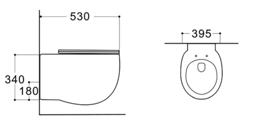 Унитаз подвесной безободковый Aquatek Альтаир AQ1980-00, сиденье с м/л фото 2