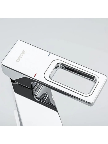 Смеситель для раковины Gappo Futura G1018-1 хром фото 2