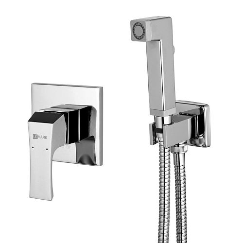 Смеситель встроенный монтаж с гигиеническим душем Lemark UNIT LM4519C хром