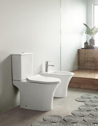 Биде напольное Azario Fretta Round AZ-1217C фото 2