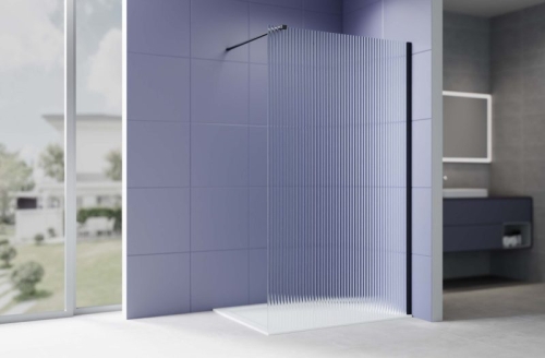Душевая перегородка Aquatek AQ.WI.2BL 100, 140 профиль черный матовый Душевая перегородка Aquatek AQ.WI.2BL 100, 140 профиль черный матовый