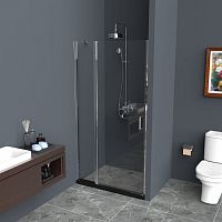 Душевая дверь Bel Bagno Uno-B-12 90, 100, 110, 120 стекло прозрачное