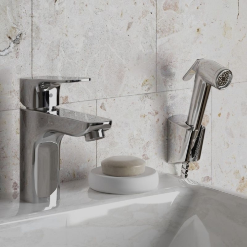 Смеситель с гигиеническим душем для раковины Paini Viva Style P4CR205/574 фото 2